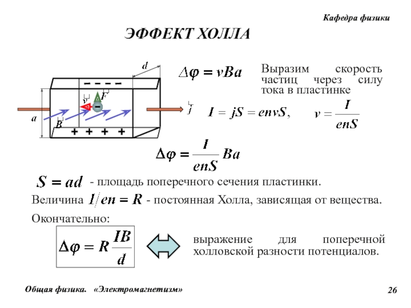 Определить ток через образец кремния прямоугольной формы размерами