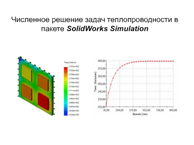 Численное решение задач теплопроводности в пакете SolidWorks Simulation