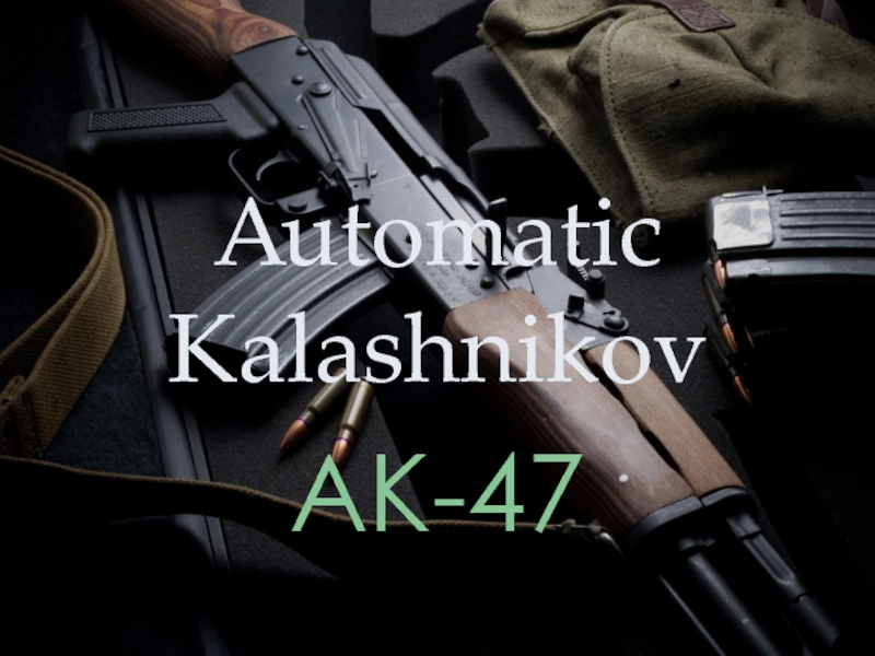 Презентация Automatic Kalashnikov