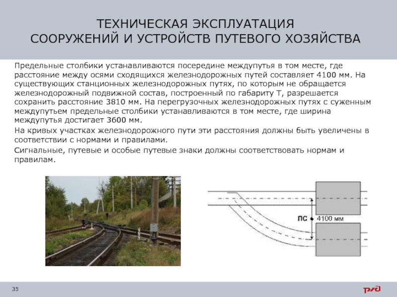 Железнодорожный путь в плане и профиле должен соответствовать сдо