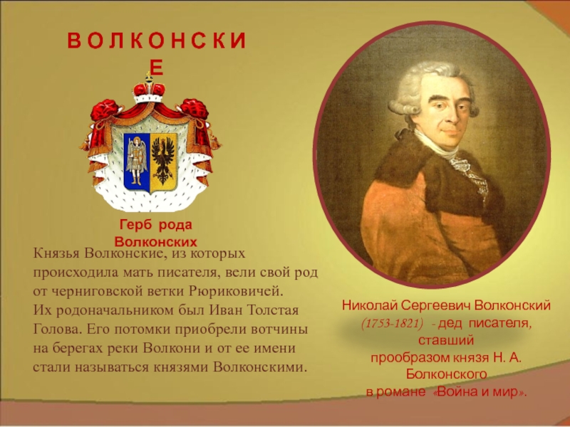 Писатель род. Князья Волконские. Род Волконских. Герб рода Волконских. Волконские князья потомки.