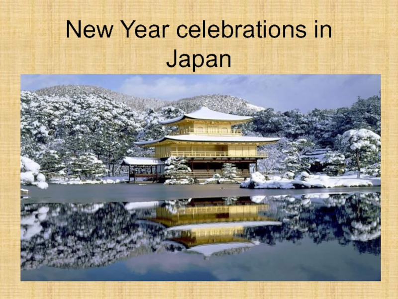 New Year celebrations in Japan