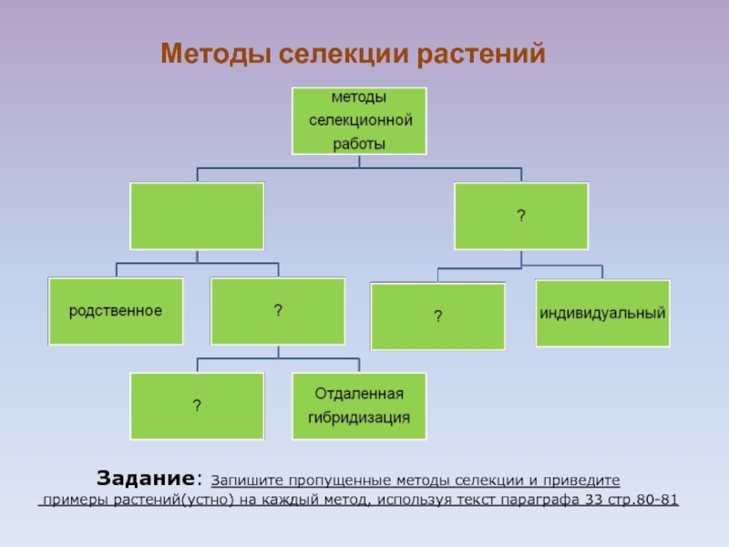 Селекция методы селекции презентация 11 класс