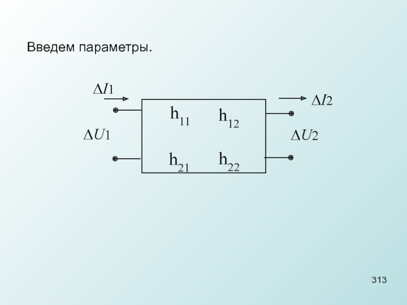 Параметры ввода