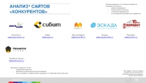 АНАЛИЗ* САЙТОВ КОНКУРЕНТОВ
* Инструменты анализа трафика конкурентов носят