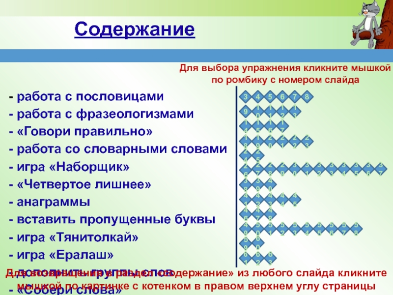 Презентация Содержание