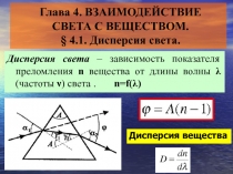 Дисперсия света