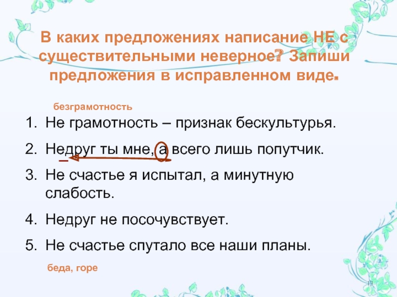 Предлагать написание