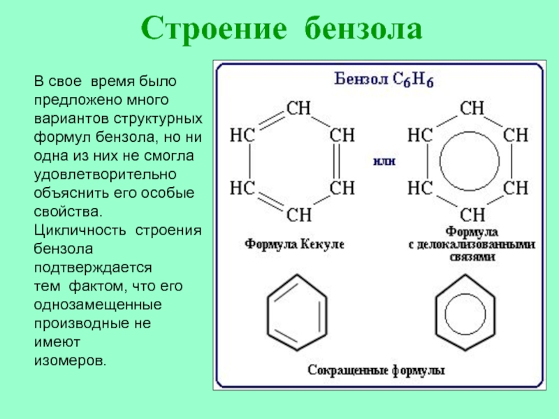 Каково современное изображение молекулы бензола