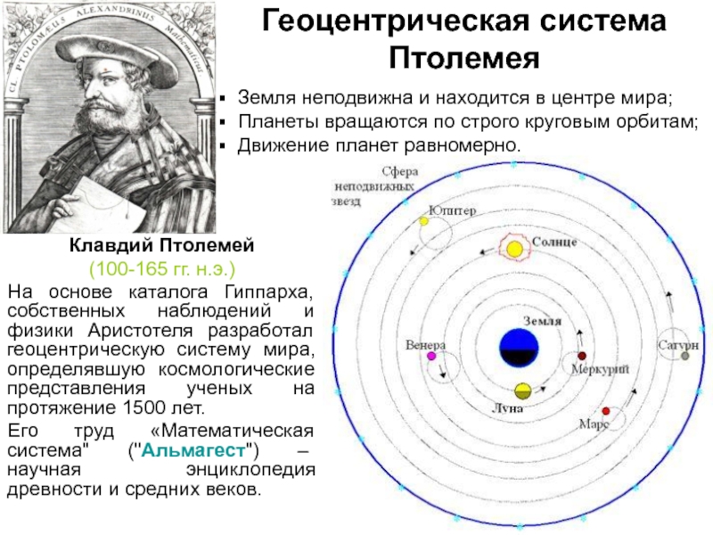 Геоцентрическая система мира презентация