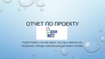 Отчет по проекту