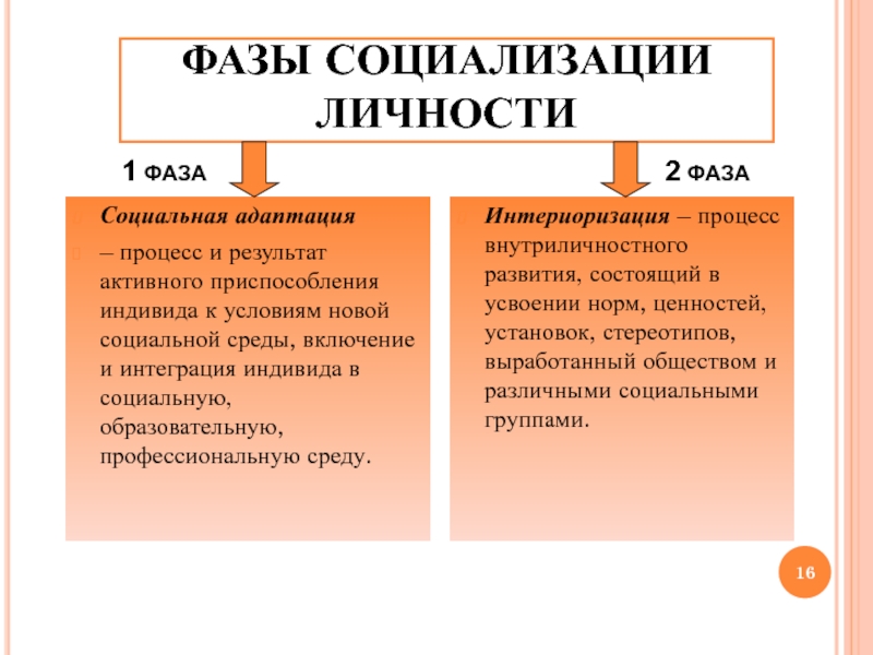 Процесс социализации схема