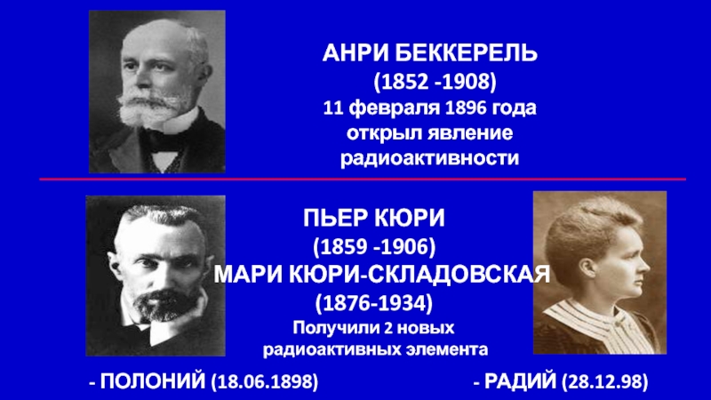 Кюри в рентген. Анри Беккерелем явления радиоактивности. 1896 Беккерель открыл. Анри Беккерель (1852-1908) 1896: открытие естественной радиоактивности. Анри Беккерель и Кюри.