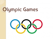 History of Olympic Games