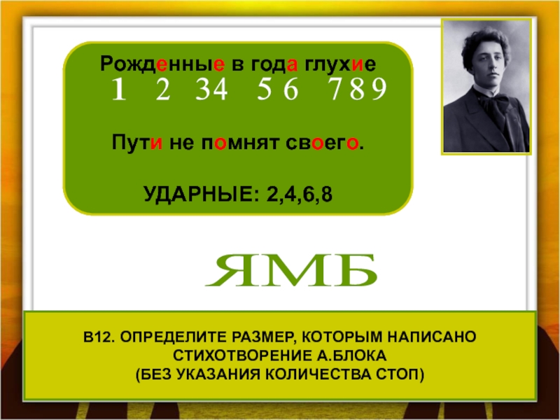 Количество стоп. Рожденные в года глухие. Блок рожденные в года глухие стихотворение. Рожденные в года глухие размер. Стихотворения в года глухие блок.