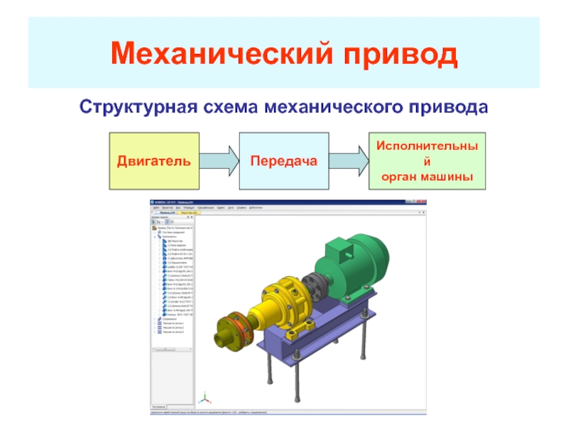 Схема механического привода