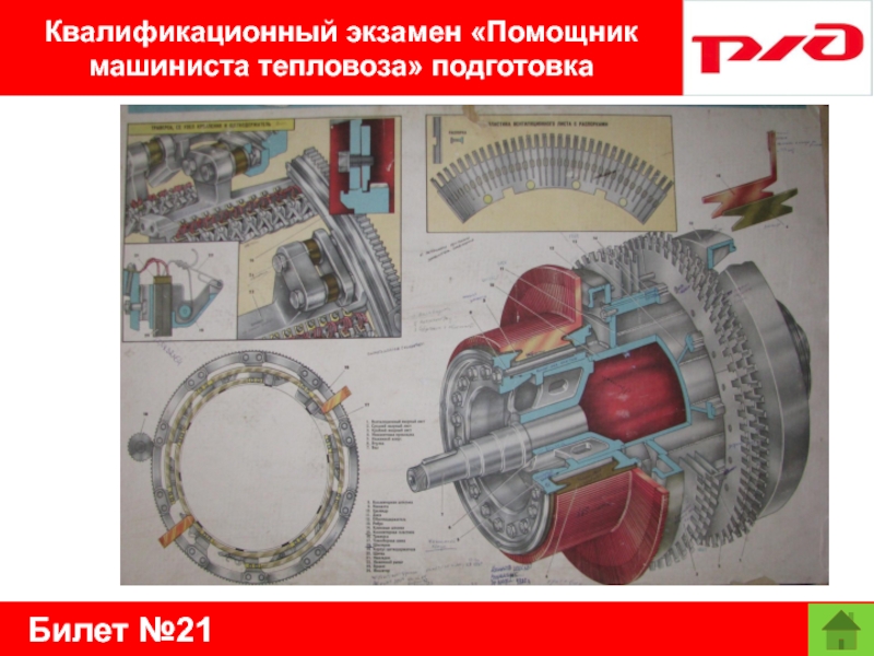 Билет №21Квалификационный экзамен «Помощник машиниста тепловоза» подготовка