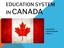 Education System in Canada