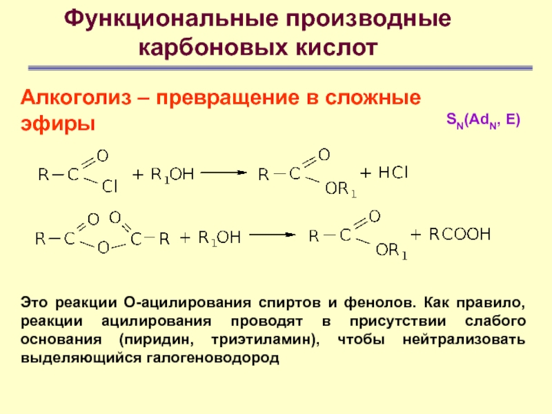 Презентация функциональные производные карбоновых кислот