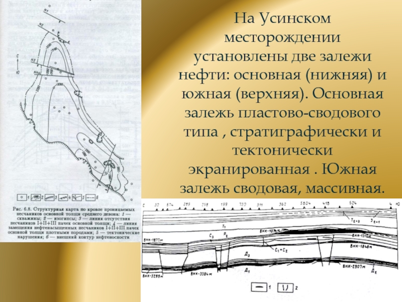 Усинское месторождение карта