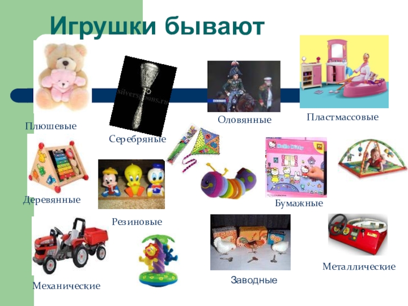 Виды игрушек презентация