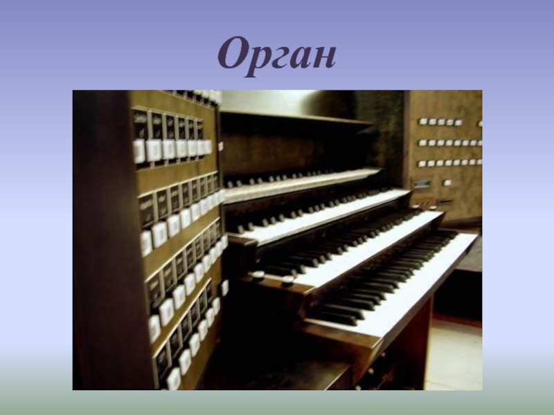 Музыкальные инструменты орган и все это бах презентация