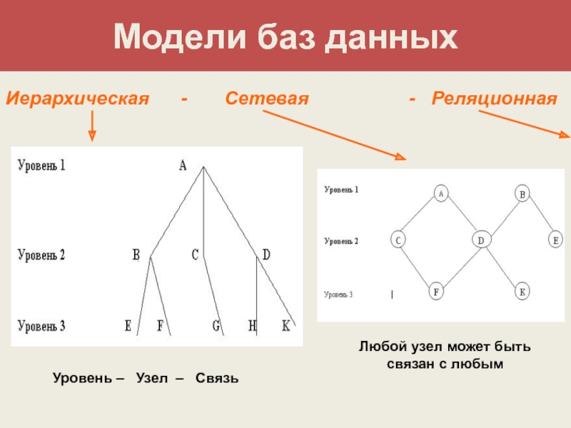 Модель данных иерархическая сетевая реляционная. Иерархическая сетевая модель. Иерархическая, сетевая, реляционная базы данных. Иерархические модели в реляционных БД. Сетевая иерархическая и реляционная модель данных.