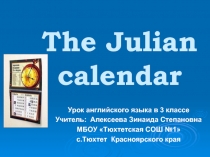 The Julian calendar