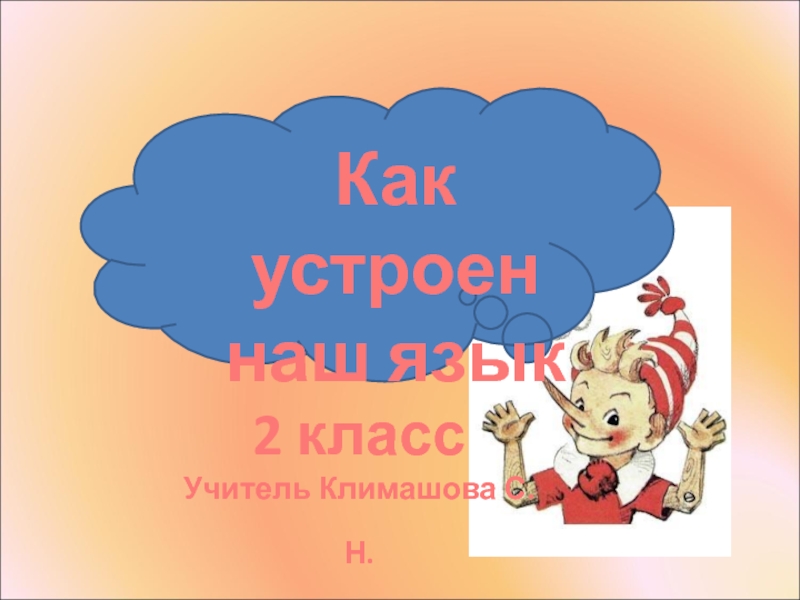Презентация Урок русского языка 