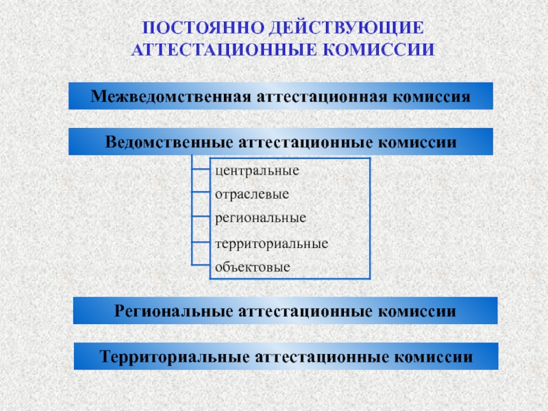 Межведомственная аттестационная комиссия. Ведомственная комиссия. Цель ПДАК.