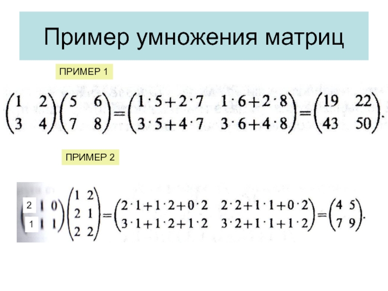 Умножение матриц схема