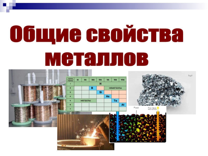 Презентация Общие свойства
металлов