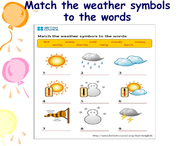 What is the weather like in britain презентация 3 класс кузовлев