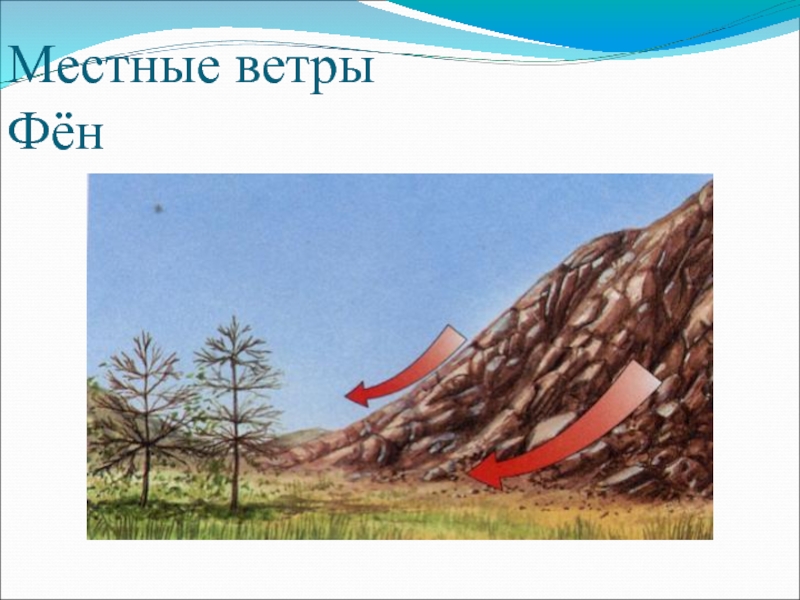 Урок географии 6 класс ветер. Ветер фён на Кавказе. Бора фён и Горно-Долинные ветры. Фен и Бора. Фён это в географии.