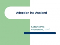 Adoption ins Ausland