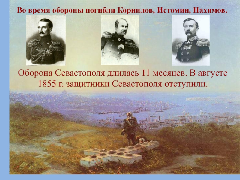 Кто принимал участие в обороне севастополя. Оборона Севастополя Корнилов Нахимов. 1854 Оборона Севастополя Истомин, Нахимов. Оборона Севастополя 1855 Корнилов. Истомин Крымская война.