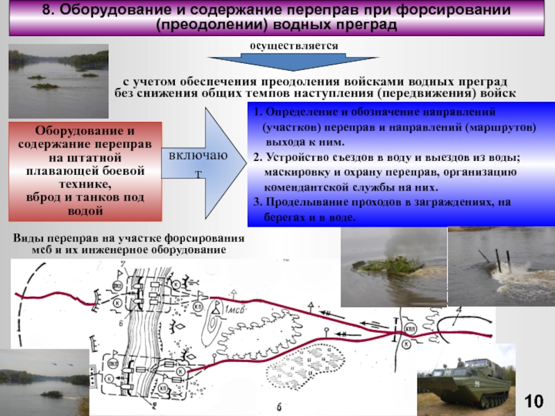 План произведения переправа