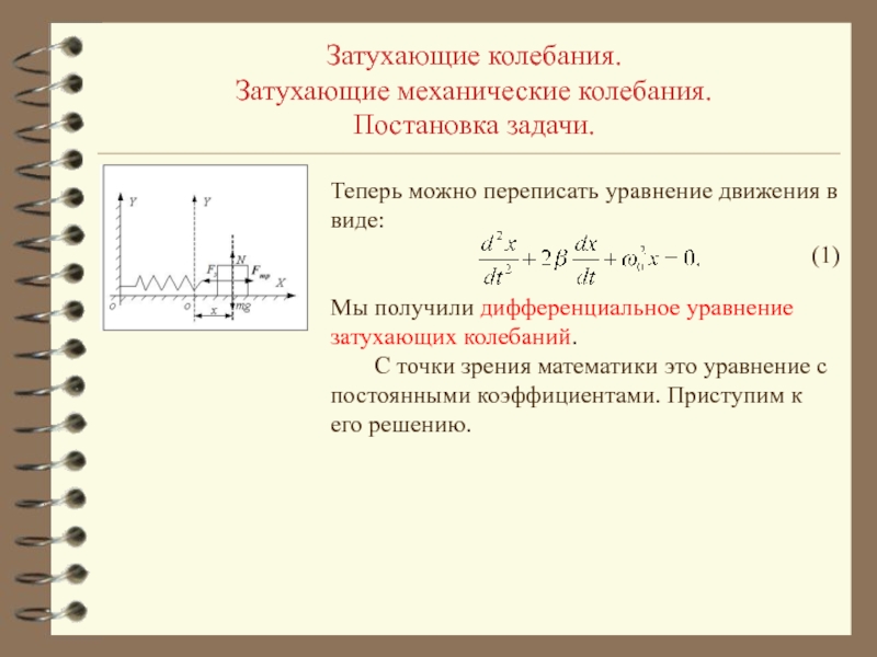 Затухающие колебания вынужденные колебания 9 класс презентация