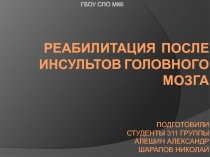 Реабилитация инсультов