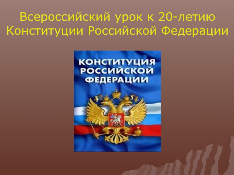 Всероссийский урок к 20-летию  Конституции Российской Федерации
