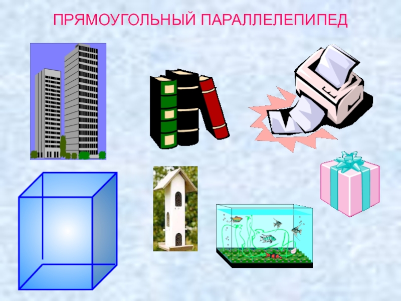 Форма прямоугольного параллелепипеда имеет. Предметы формы прямоугольного параллелепипеда. Предметы параллелепипедной формы. Вещи в форме параллелепипеда. Параллелепипед в жизни предметы.