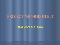 PROJECT METHOD IN ELT