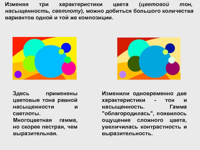 Три характеристики. Три характеристики цвета. Три характеристики цвета в композиции. Характеристика ощущения цвета: цветовой тон. 3 Характеристики цветов.