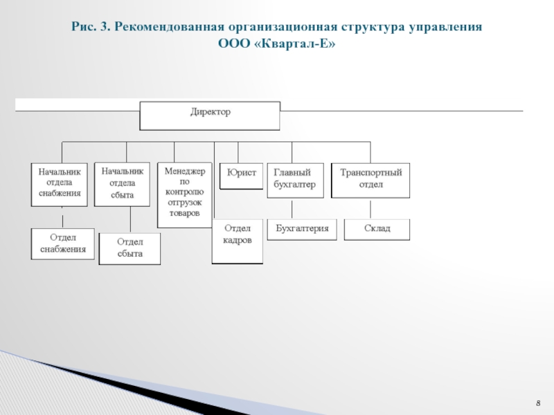 Схема организационной структуры управления ооо