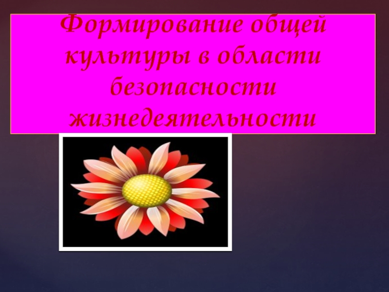 Урок 4 Влияние культуры безопасности жизнедеятельности населения на национальную безопасность