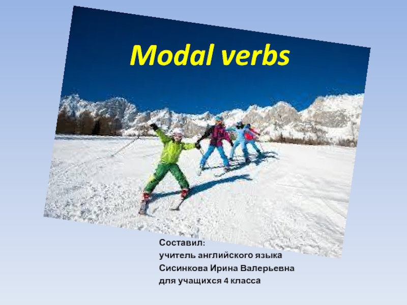 Modal verbs