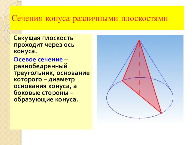 Презентация на тему конус