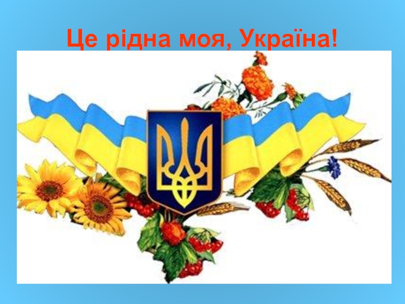 Это родная моя, Украина!