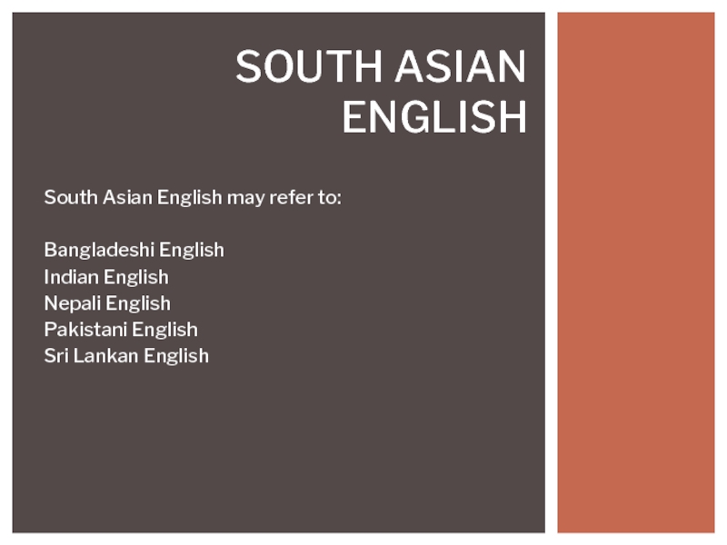 South Asian English
