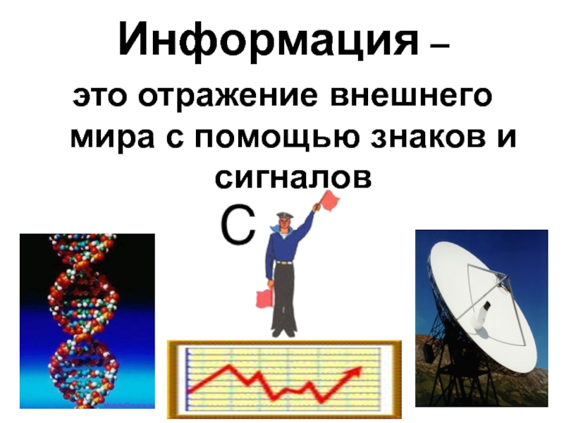 Восемь информаций. Информация – это отражение внешнего мира с помощью знаков и сигналов. Информация об авторе. Отражение и информация. Отражение это в информатике.